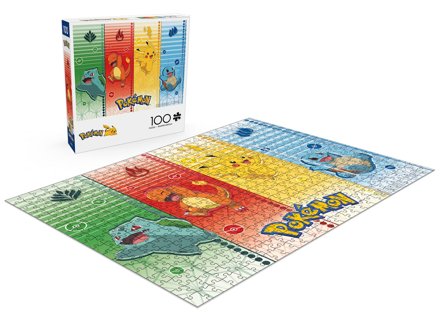 Buffalo Games - Pokémon - Pokemon Sports - 100 Piece Jigsaw Puzzle For Families Challenging Puzzle Perfect For Game Nights - Finished Puzzle Size Is 15.00 X 11.00