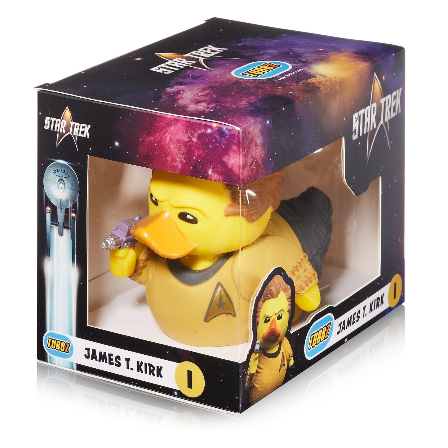 TUBBZ Captain James Kirk Vinyl Rubber Duck Figure - Boxed Edition - Official Star Trek Merchandise