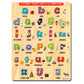 Sketchfab Wooden Learning Educational Board For Kids, Puzzle Toys For 2 Years Old Boys & Girls Educational Toys For Toddlers & P