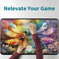 Rwutytiul Dragonfly Card Playmat 24 X 14 Inch With Playmat Tube Bag, Card Gameplay Playmat With Zones Commander Deck Board Mtg R
