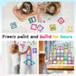 Magnetic Tiles Diy Window Arts And Craft Kit Kids Games Montessori Toys Toddler Kids, Magnet Building Blocks Set For Preschool Learning Classroom Stem Sensory Toys Gift For 3+ Year Old Boys And Girls