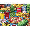 300 Piece Puzzle for mature-themeds Hamburger Puzzle for Kids mature-themeds Seniors Large Piece Fun Cartoon Food Jigsaw Puzzles for Kids Ages 8-10 10-12 Challenging Family Game Gift for Friends Men Women 20.5*15 In
