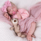 Aori Lifelike Reborn Baby Dolls Real Life Realistic Baby Dolls 20 '' Sleeping Newborn Baby Girl With Pink Clothes Set