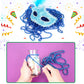 ZZYFGH 33'' 7mm Metallic Blue Bead Necklace Bulk, Mardi Gras Round Beaded Necklaces for Party Favors Costume Necklace (12 Pcs)