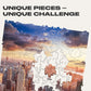 Unidragon Original Wooden Jigsaw Puzzles - City Morning New-York, 125 Pcs, Small 9'X6.2', Beautiful Gift Package, Unique Shape Best Gift For Adults And Kids