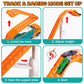 Kids Toys for 3 4 5 6 7 8 Years Old Boys, Carrier Truck Transport Car Toys, Foldable 2 Layer Car Race Track Playset with 25-in R