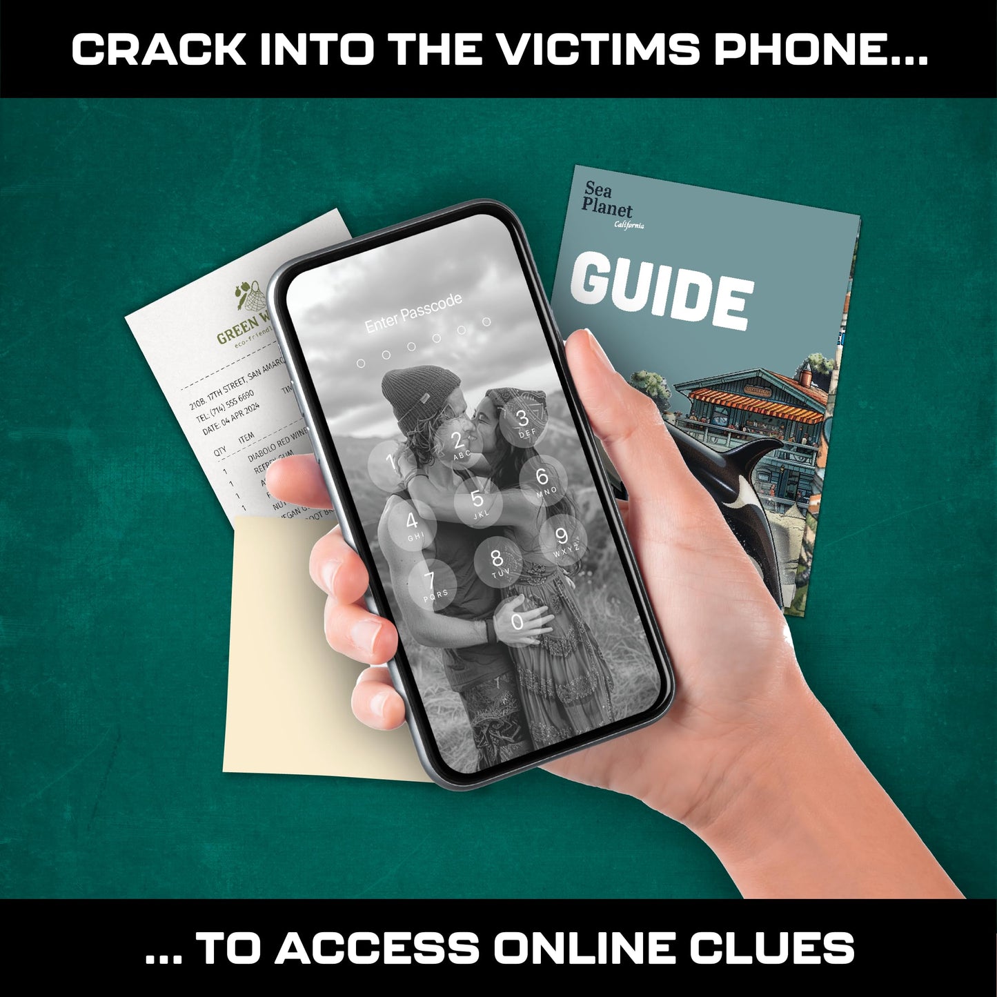 MMC Death of an Activist - Thrilling Murder Mystery Games for Adults at Sea Planet in California - 27 Evidence Pieces, 150 Min G