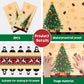 Ohome Christmas Decorations - Christmas Decorations Indoor Outdoor - Disposable Plastic Christmas Tablecloth | Christmas Party D