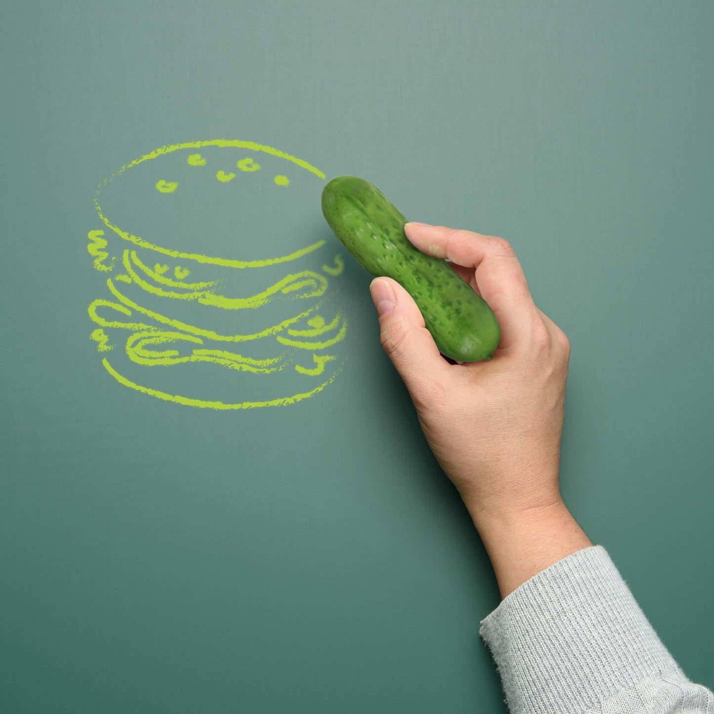 Genuine Fred BIG DILL, Pickle Sidewalk Chalk