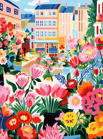 Cross & Glory 1000 Piece Jigsaw Puzzle - Petal Promenade, Large Size, Satin Finish, Spring Hues, Model CG-M-069