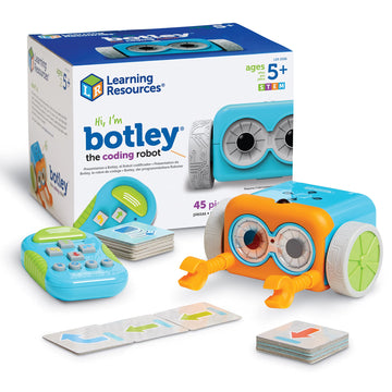 Learning Resources Botley The Coding Robot - 45 Pieces, Ages 5+ Screen- Free Coding Toys, Coding STEM Toy for Kids, Coding for K