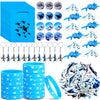 Meooeck 110 Pcs Airplane Party Decorations Fighter Jet Birthday Party Supplies with 12 Airplane Toys, 12 Silicone Bracelets, 12 