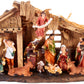 Brubaker Christmas Real Life Nativity Scene Set - Holiday Decoration - Stable With 11 Resin Figurines (Not Re-Arrangeable) - Designed In Germany