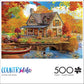 Buffalo Games 500-Piece Jigsaw Puzzle - Autumn Lake House - Large Multicolor - Model 33263 - Perfect for Game Nights