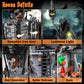 Pleysyncz Halloween Haunted Mansion House Building Kit, Before Christmas Building Blocks Set With Glowing Lighting, For Fans And
