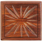 TOSQP27 Secret Box Brainteaser Puzzle Case, 4-Inch Rosewood Storage Organizer, Unique Gift for Her, Girlfriend, Men