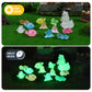 Dsooldre 65 Pcs Luminous Mini Sea Animals Small Turtles Dolphins Seals Polar Bears Figurines Glow In The Dark Tiny Ocean Animals