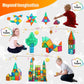 Bmag Magnetic Tiles, Building Blocks For Toddlers, 3D Magnet Building Blocks With 1 Car, Stem Educational Learning Building Blocks For Kids Children, Stacking Montessori Toys Gifts For Boys Girls