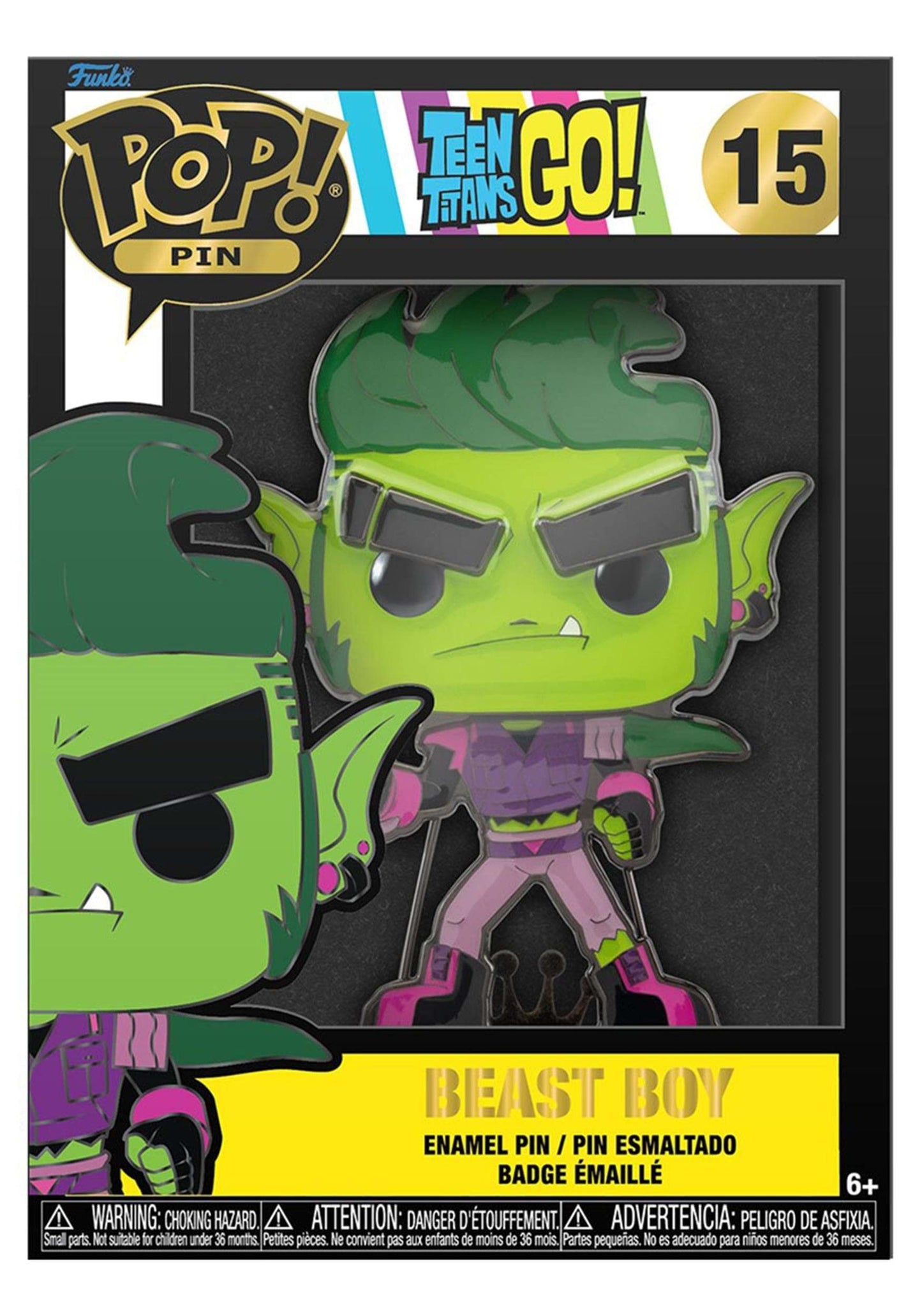 Funko Pop! Sized Pin Dc: Teen Titans - Beast Boy