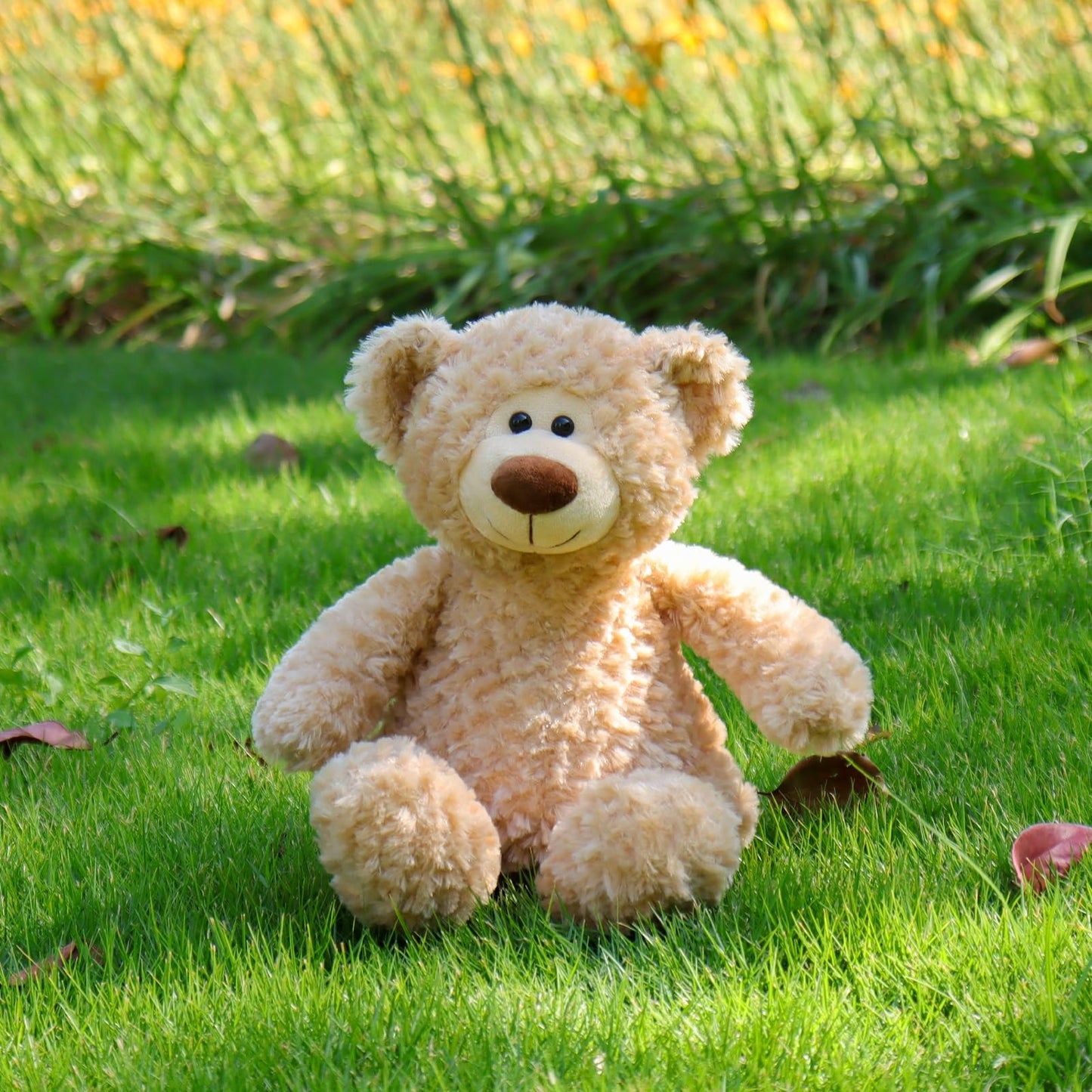 Apricot Lamb Toys Plush Beige Teddy Bear Stuffed Animal Soft Cuddly Perfect For Child (Beige Teddy Bear, 10 Inches)