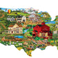 United States Shape 1000 Piece Jigsaw Puzzle