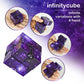 WUQID Infinitycube Fidget Toy Stress Relieving Fidgeting Game for Kids and mature-themeds Cute Pocket-Sized Unique Gadget for Anxiety Relief and Kill Time (2  Blue & Purple Galaxy)