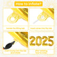 KatchOn Giant Gold 2026 Balloons - 42 Inch Mylar NYE Decorations, New Year Party Supplies