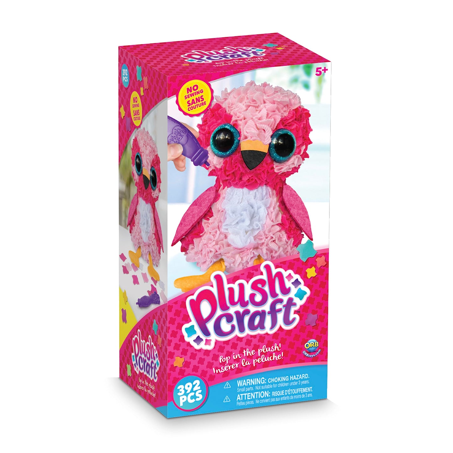 Orb Factory Plushcraft™ 3D Flamingo