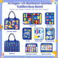 Goobaetoy Busy Board Montessori Toys For 1 2 3 4 5 6 Years Old Toddlers Boy Girl Gift, Sensory Learning Toys 10 Pages 32 Activit