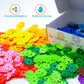Picassotiles 550 Piece Building Chips Interlocking Construction Toys Creative Disc Block Toy Kit 3D Stacking Puzzle Stem Learnin