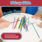 Continuum Games Way Back Toys Pick Up Sticks - 30 Colorful Wooden Sticks, Easy Carry Container, Game for Ages 5+, Multi-colored