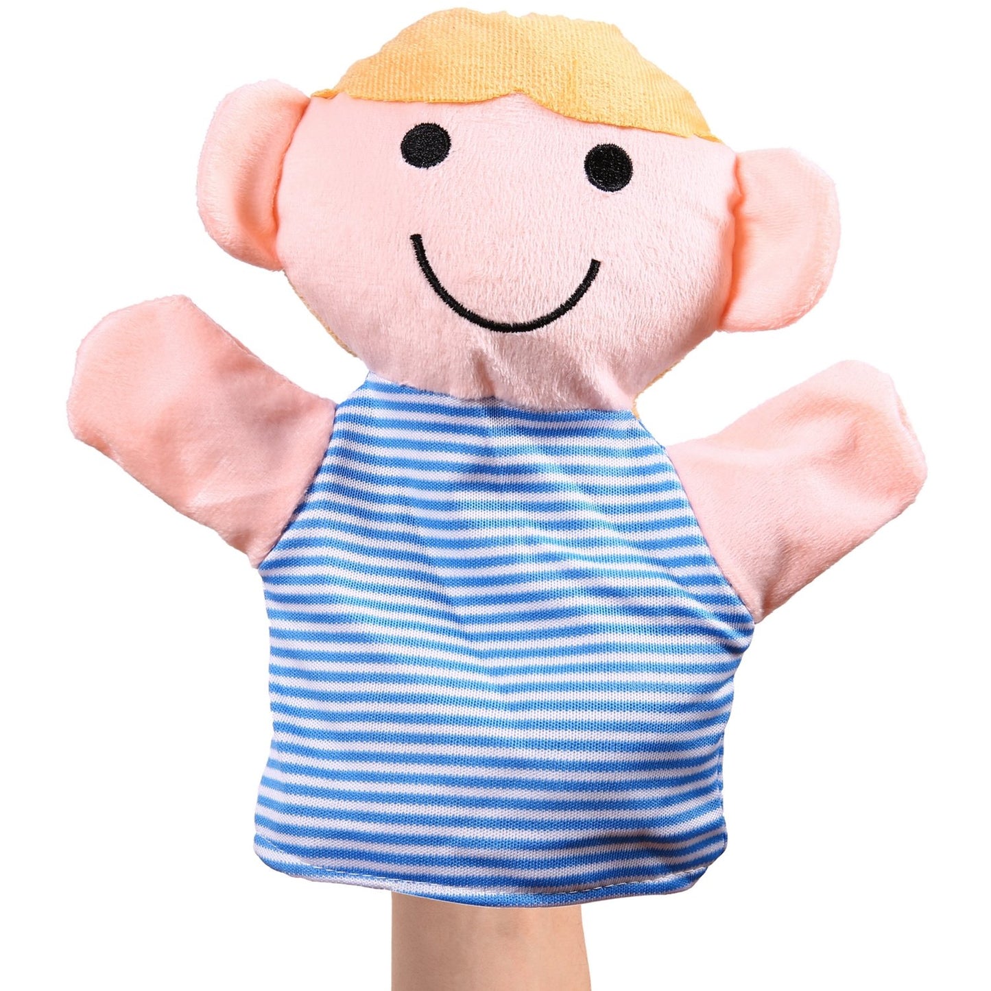Hand Puppet Set - 6 Family Members - Premium Quality, 9” Inch Soft Plush Hand Puppets For Kids For Storytelling, Teaching, Preschool, Role-Play | Mother, Father, Son, Daughter And Grandparents