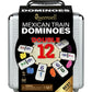 Queensell Mexican Train Dominoes Set With Numbers, Double 12 Dominoes Set For Adults, Mexican Dominoes Train For Adults And Family - Dominos Set 91 Tiles With Aluminum Case (Double 12 Numbers)