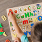 Melissa & Doug Wooden Alphabet Puzzle - 52 Pieces, Multi Color, Model 96128