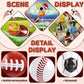 28 Pieces Sports Foil Balloon Set, Mylar Sports Balloons - 18 Inch Baseball Balloons Basketball Balloons Soccer Balloons Volleyb