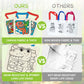 Vkpi 12 Pieces Kids Coloring Goodie Bags, Reusable Canvas Bag, Cute Art Party Favors, Color Your Own Bags For Diy Painting Birth