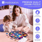 Wooden Puzzles For Adults -Mushroom Puzzle, Flat Puzzle With 3D Visual Effect, Unique Shape Wooden Jigsaw Puzzles, Paper Sculptu