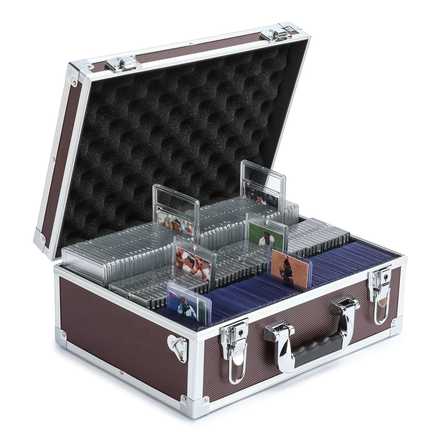HEWEI WORKS Collectable Trading Card Cases, Toploaders Storage Box, Magnetic Card Storage Hard Cabinet, Graded Card Storage Case