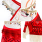 Bvthiynu Princess Dress for Girls Toddler Ocean Adventure Costume Birthday Party Cosplay Fancy Dress up, 3-4 Years Red