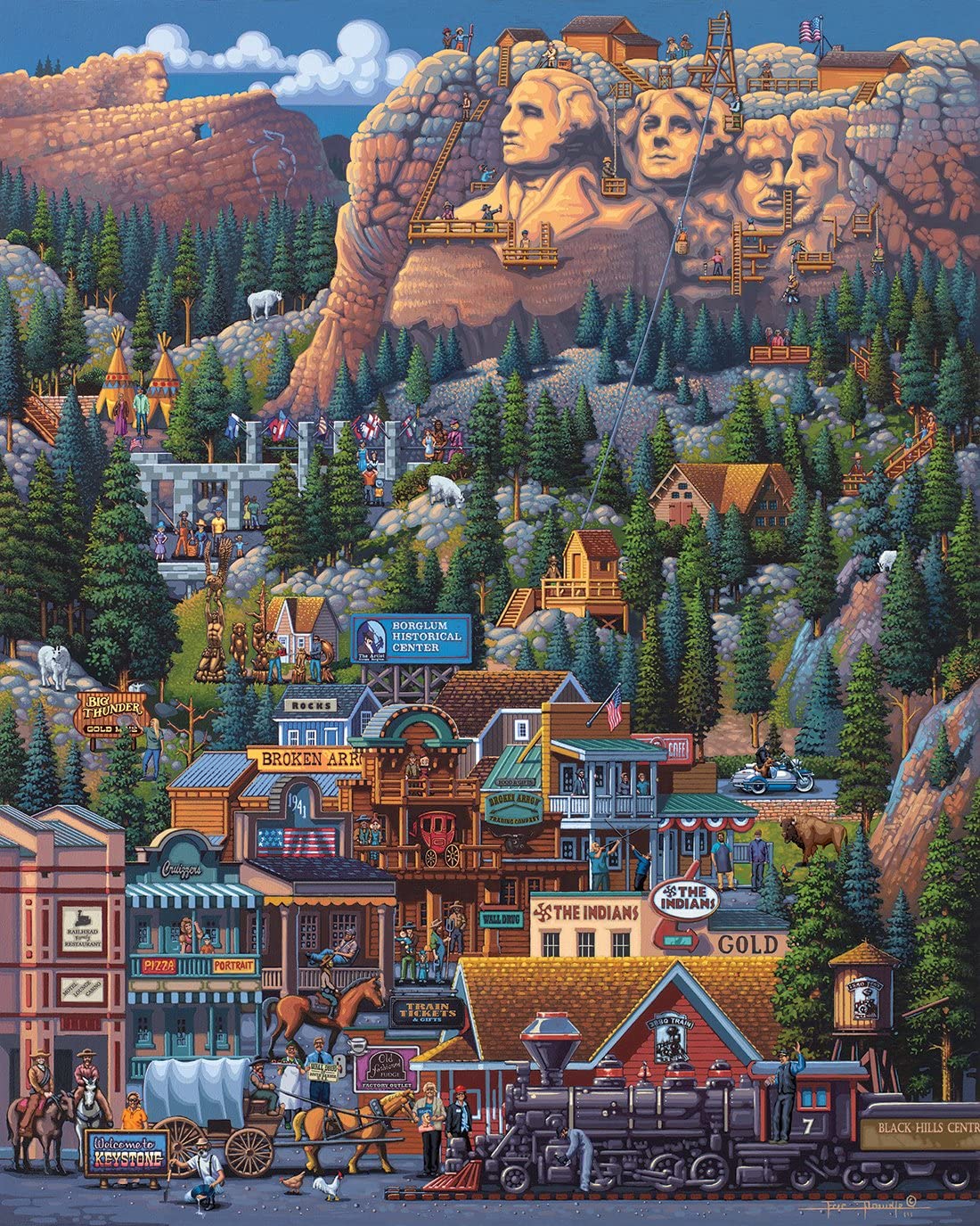 Dowdle Jigsaw Puzzle - The Black Hills - 1000 Piece