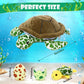 Aoriher 6-Piece Sea Turtle Stuffed Animal Set, 12" Plush Tortoise, Soft PP Cotton, Green, Model HS-Aoriher-43987