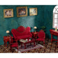 Keldoner Wooden Dollhouse Furniture 1 12 Scale, Doll House Furniture Toys For Dollhouse Living Room Incl Classical Sofa And Arm