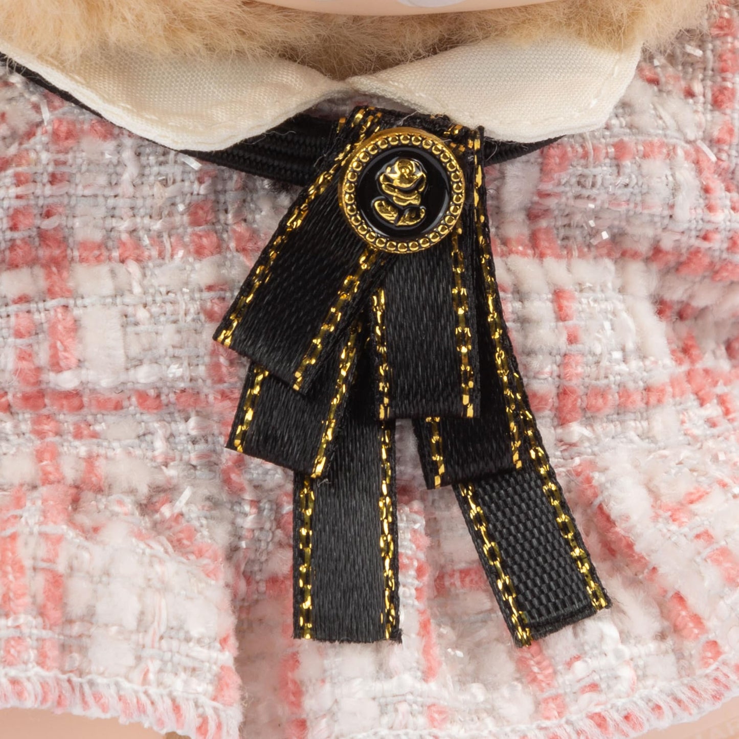 enhanced Doll Clothes - elegant Chic Style Set for 17cm Dolls  Doll Outfit for Display  Collectors  Gift - Cute Miniature Fashion Accessories - Pink Camellia (No Doll)