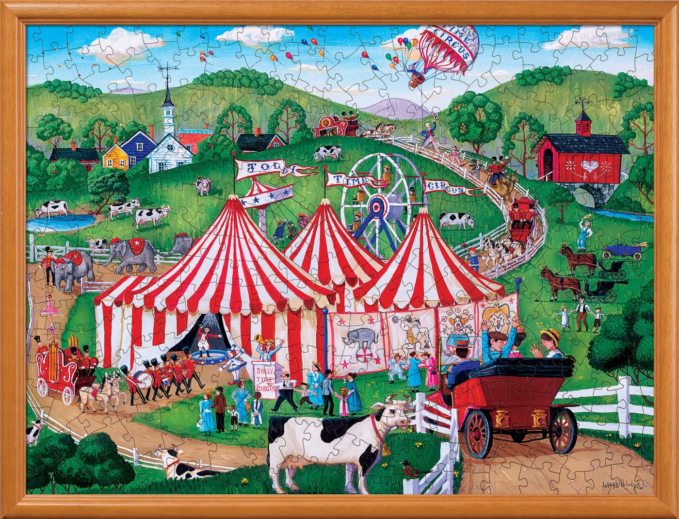 Masterpieces 300 Piece Ez Grip Jigsaw Puzzle - Jolly Time Circus - 18'X24'