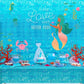 Tiamon 6 Pcs Underwater Bubbles Table Cover Ocean Waves Tablecloth Bubble Water Print Plastic Table Cover For Under The Ocean Be