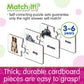 The Learning Journey: Match It! - First Words - 30 Piece Self-Correcting Words With Matching Images For Emerging Readers - Sight Words Puzzle For Kids Ages 3 And Up - Award Winning Toys