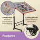 JOYBERRI Jigsaw Puzzle Table - 1500 Piece Board, Adjustable Height, Portable with Drawers, Black/Brown/Gray, 35"x26.5", Model JB-PZL