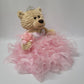 KINNEX COLLECTIONS SINCE 1997 20 Quince Anos Quinceanera Last Doll Teddy Bear with Dress (Centerpiece) ~ ARC16832-3R (Pink)