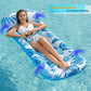 Jasonwell Inflatable Pool Float Lounge - Blue Vinyl Sun Tanning Raft for Adults, Model JX-CPLF-180B, Perfect for Beach and Lake Parties