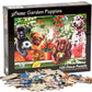 Garden Puppies Jigsaw Puzzle 100 Piece By Vermont Christmas Company - Large, Interlocking Pieces - Unique, Randomly Shaped Pieces - Perfect For Kids And Seniors